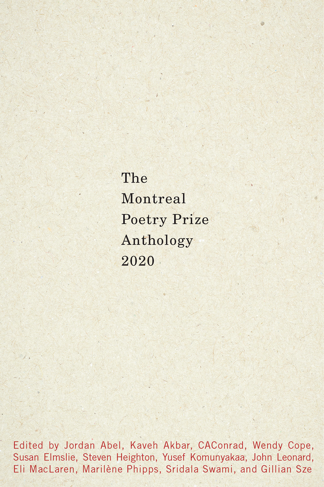 The Montreal Prize Anthology 2020